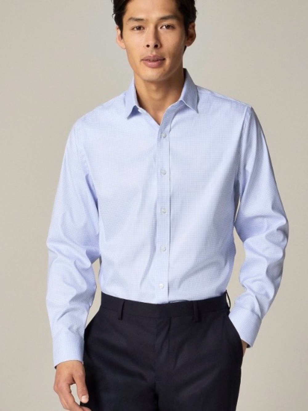 J. Crew Bowery Performance Stretch Dress Shirt w/Spread Collar
